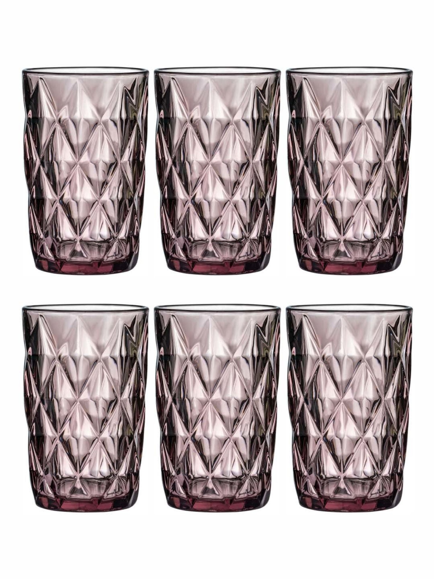 Melbify Roll Sip Transparent Cocktail Glass with straw 250ml - Set of 2