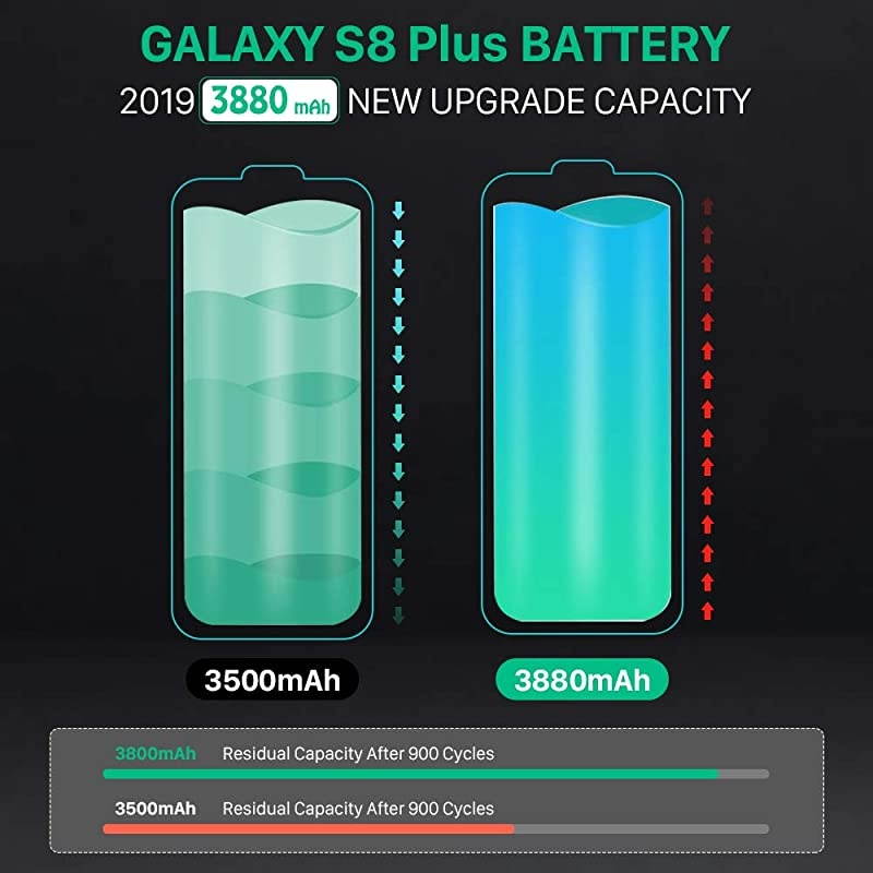 Galaxy S8 Plus Battery 3880mAh S8 Plus Battery  Battery Replacement for Samsung Galaxy S8 Plus G955 G955V G955A G955T G955P G955F S8 Plus Battery Replacement with New Replacement Kits