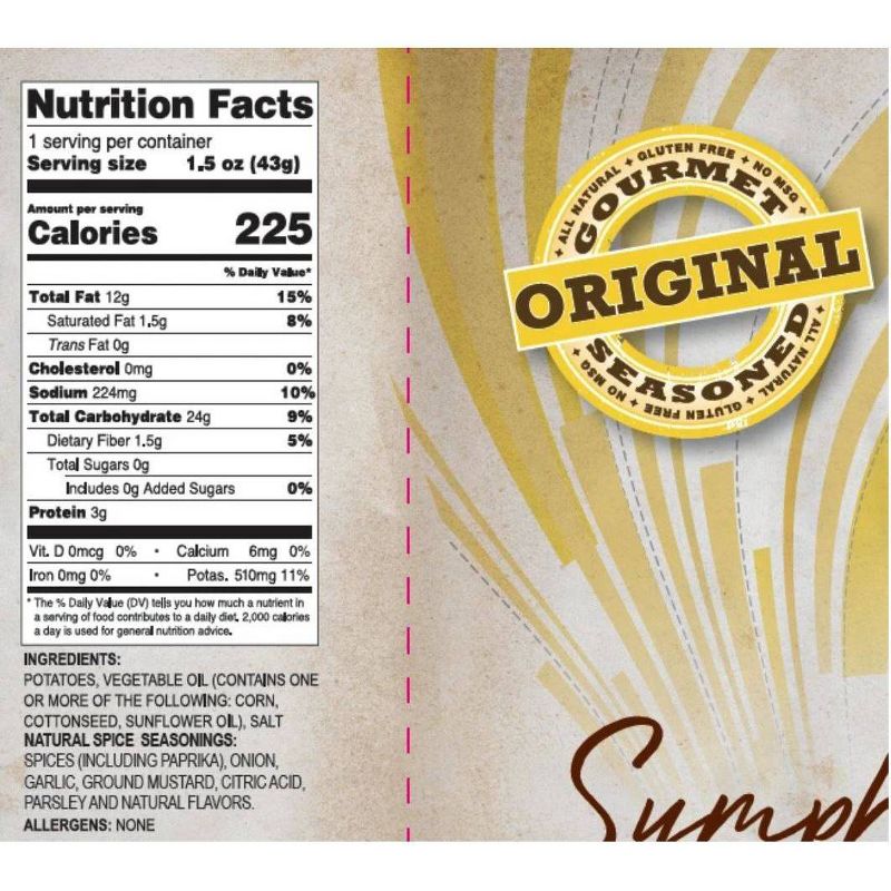 Symphony Original Gourmet seasoned All-Natural Potato Chips - 7oz