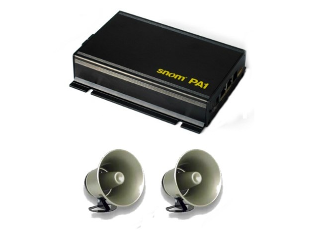 Snom PA1 Public Announcement System w/ Viking Horn & Web Interface Menu