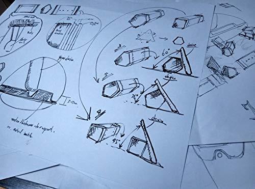 Leatherweight Portable Bluetooth Speaker, Genuine Leather and Metal Retro Wireless Speaker with All-Round Sound, Enhanced Bass and Long Lasting Battery Life (Black & Silver)