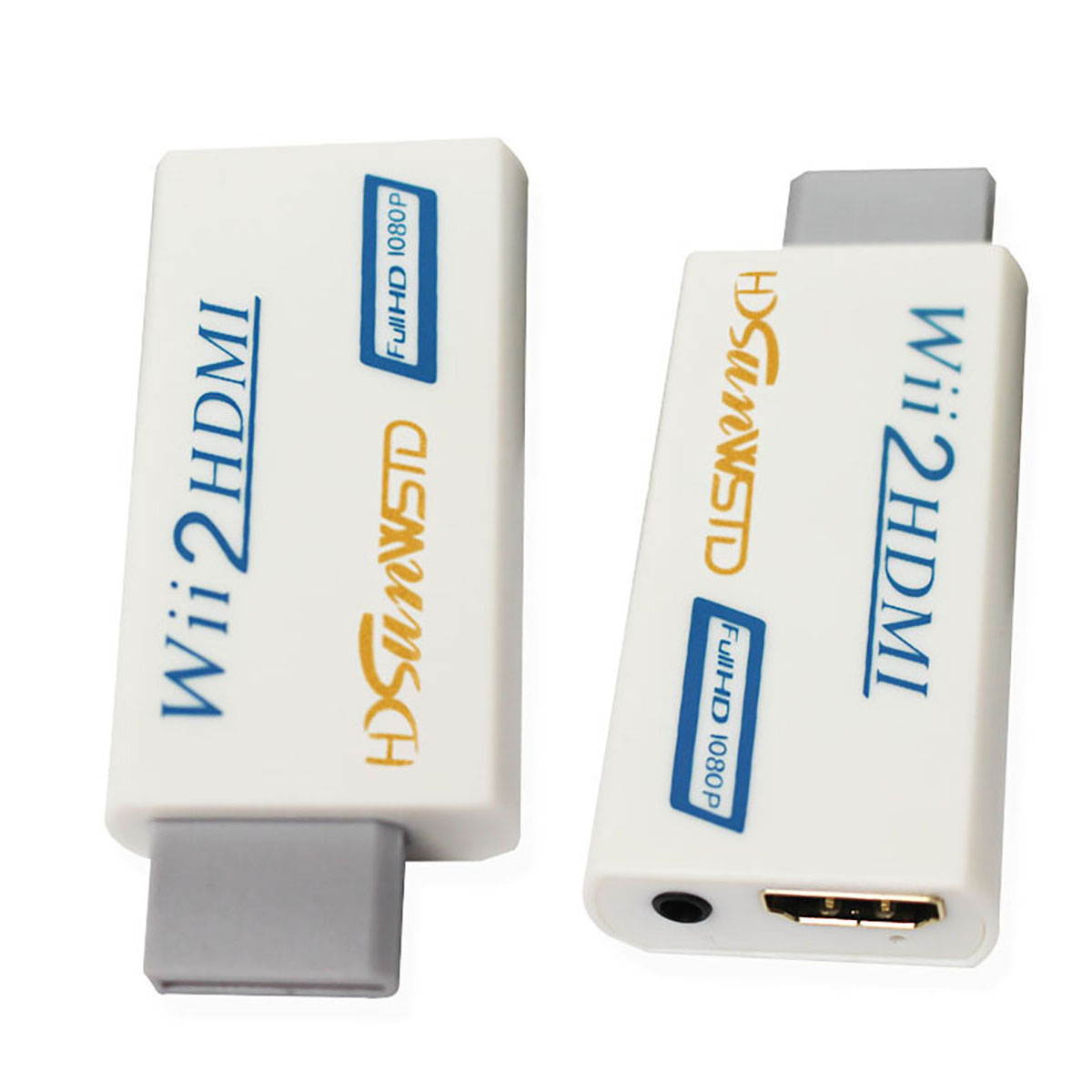 Wii to HDMI Converter 1080P for Full HD Device, Wii HDMI Adapter with 3,5mm Audio Jack&HDMI Output Compatible with Nintendo Wii, Wii U, HDTV, Monitor-Supports All Wii Display Modes 720P, NTS