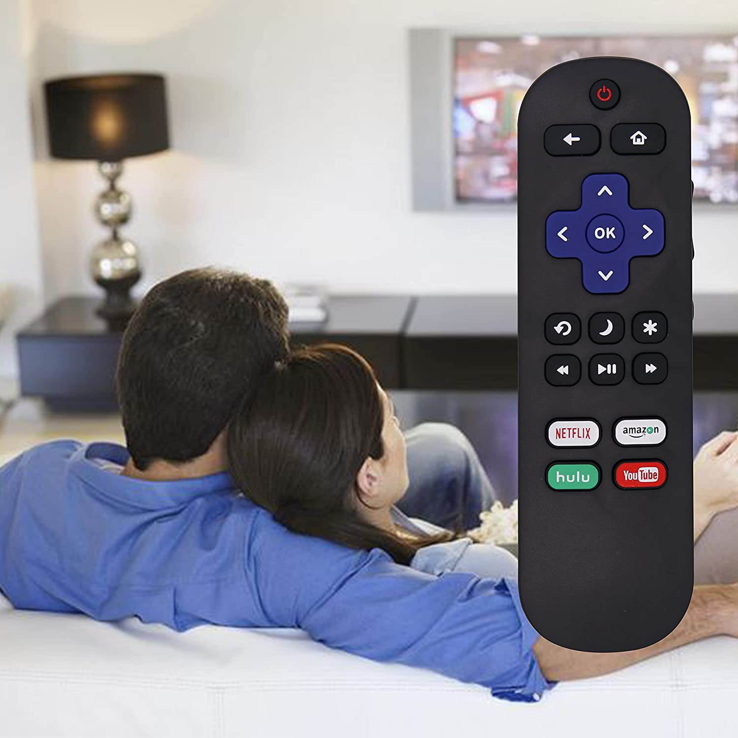 MYHGRC Replacement TCL Roku TV Remote Control Fit for TCL Roku TVs, Universal TCL TV Roku IR Remote Without Programming