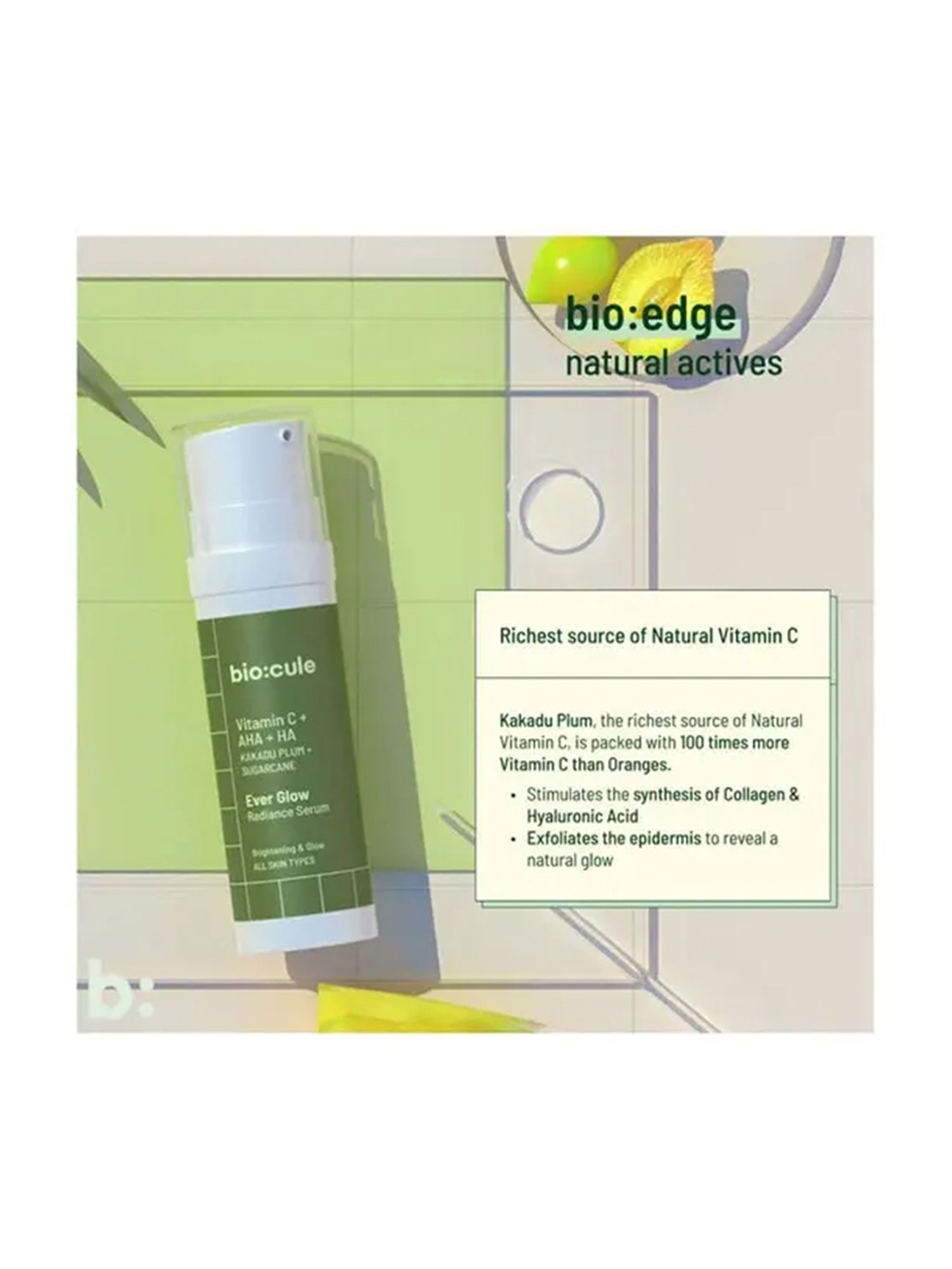 Biocule Vitamin C Face Serum for Dark Sports & Hyperpigmentation - 15 ml