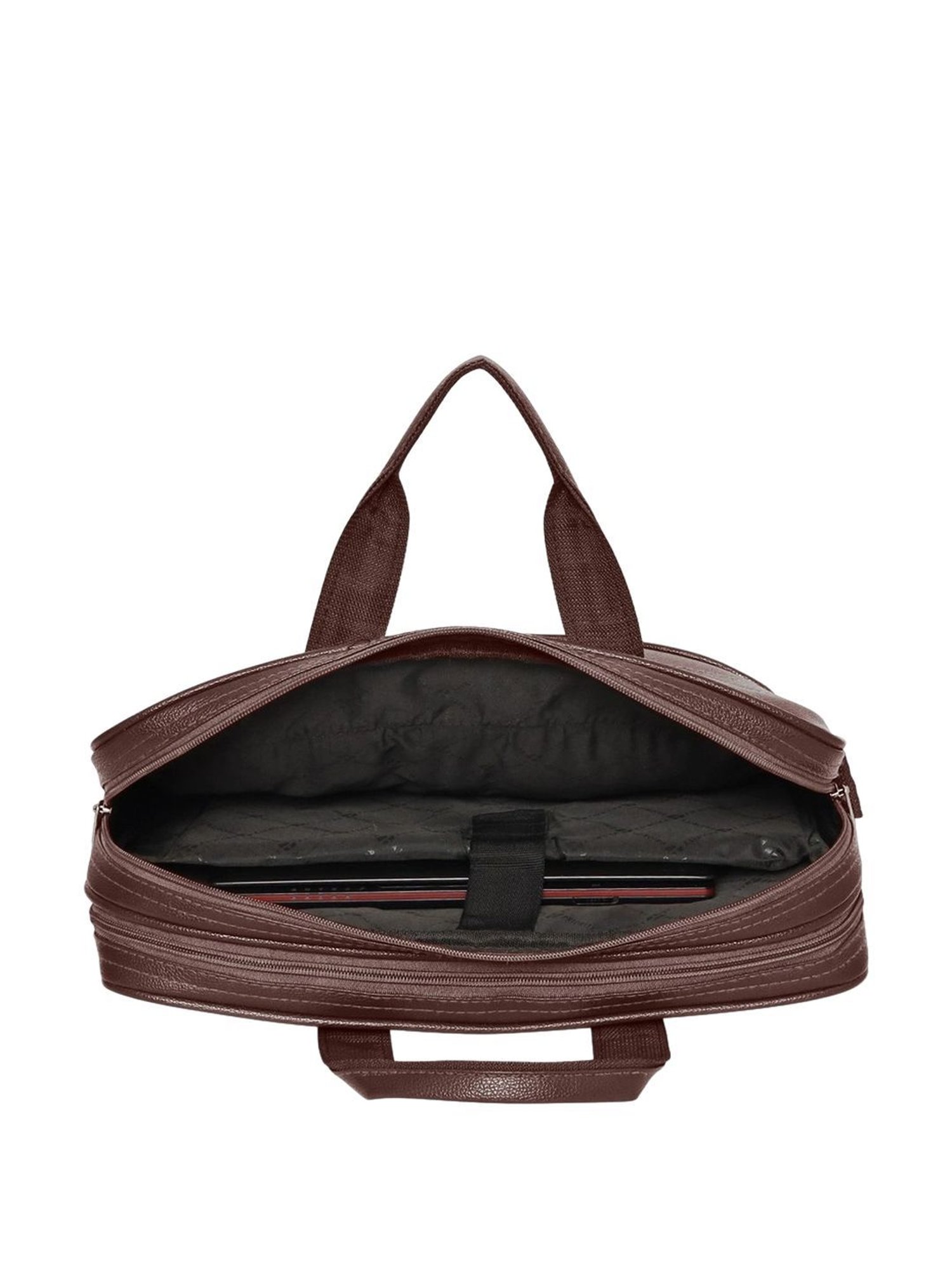 Priority Brown Synthetic Large Messenger Bag