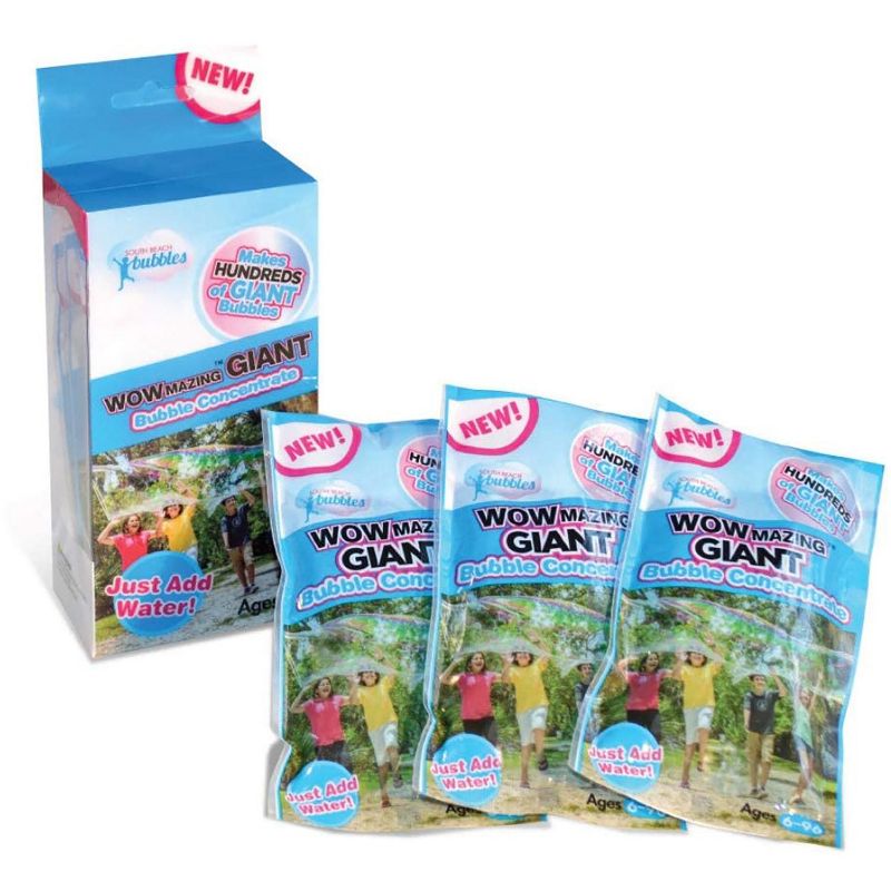 South Beach Bubbles WOWmazing Giant Bubble Concentrate Solution 3-Pack