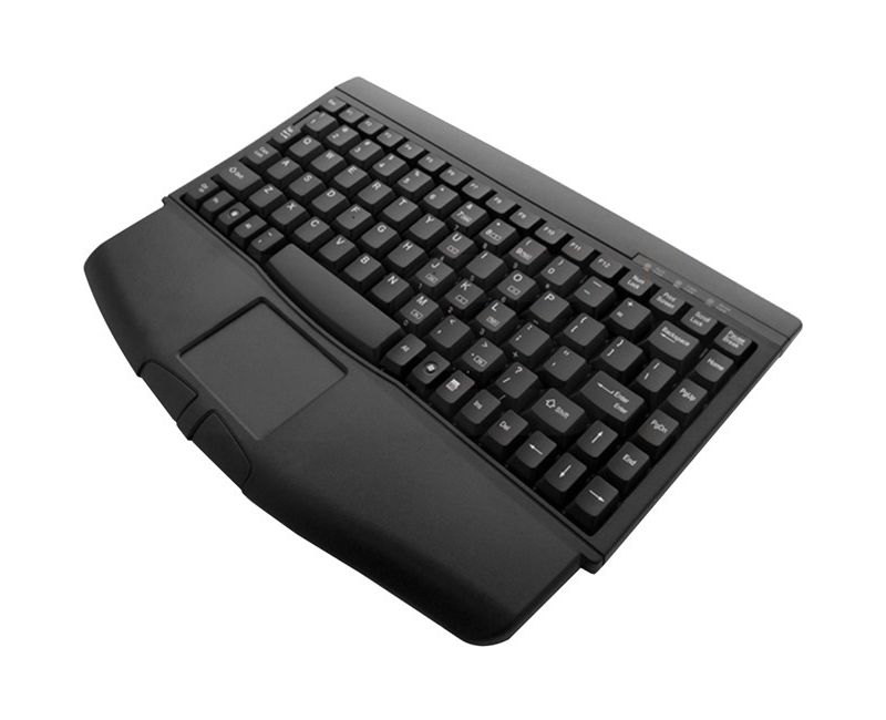 Adesso MiniTouch ACK-540UB Keyboard - USB - QWERTY - 88 Keys - Black