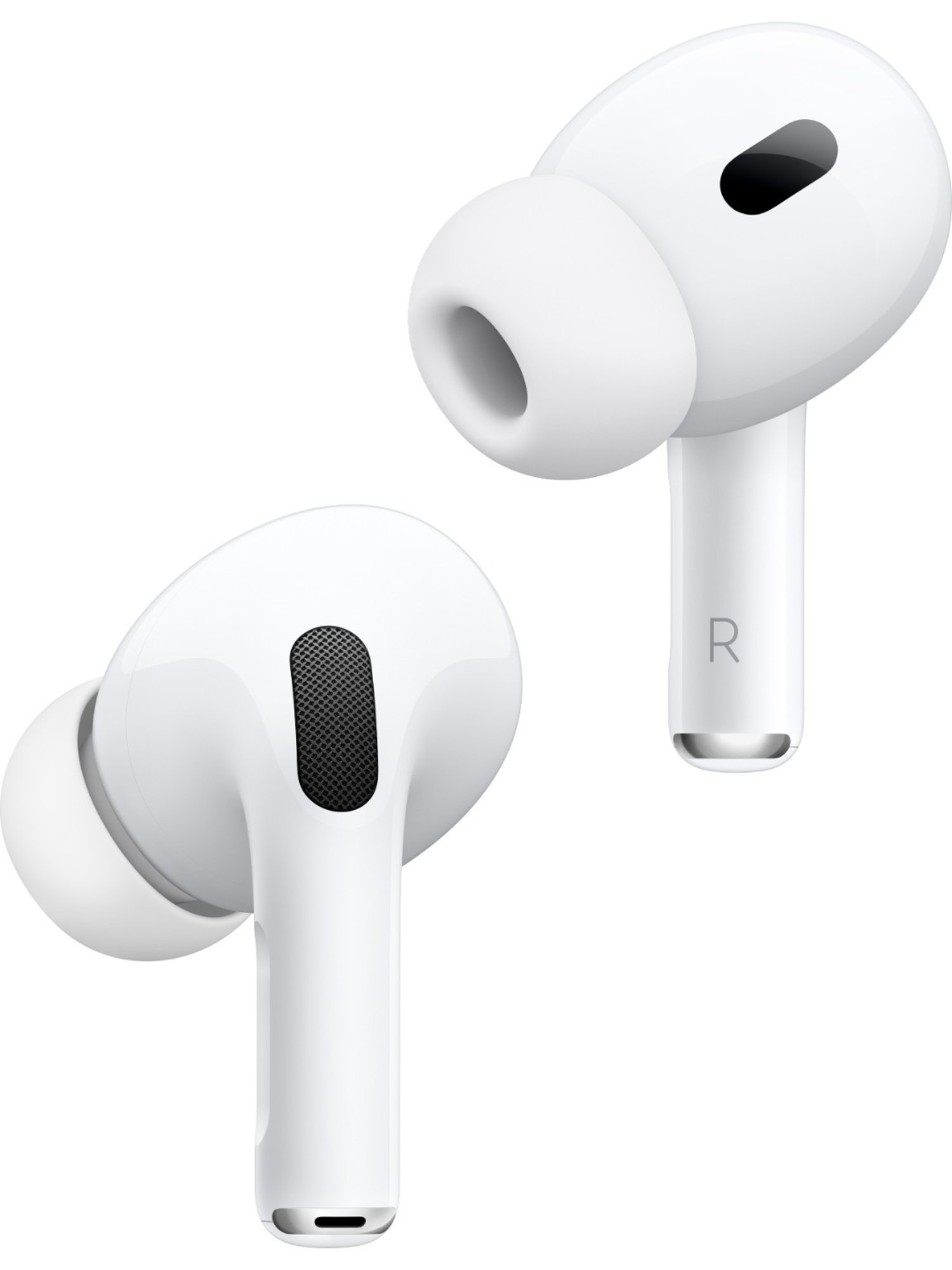 Apple AirPods Pro 2nd generation with MagSafe Case Bluetooth Earbuds (White, True Wireless)