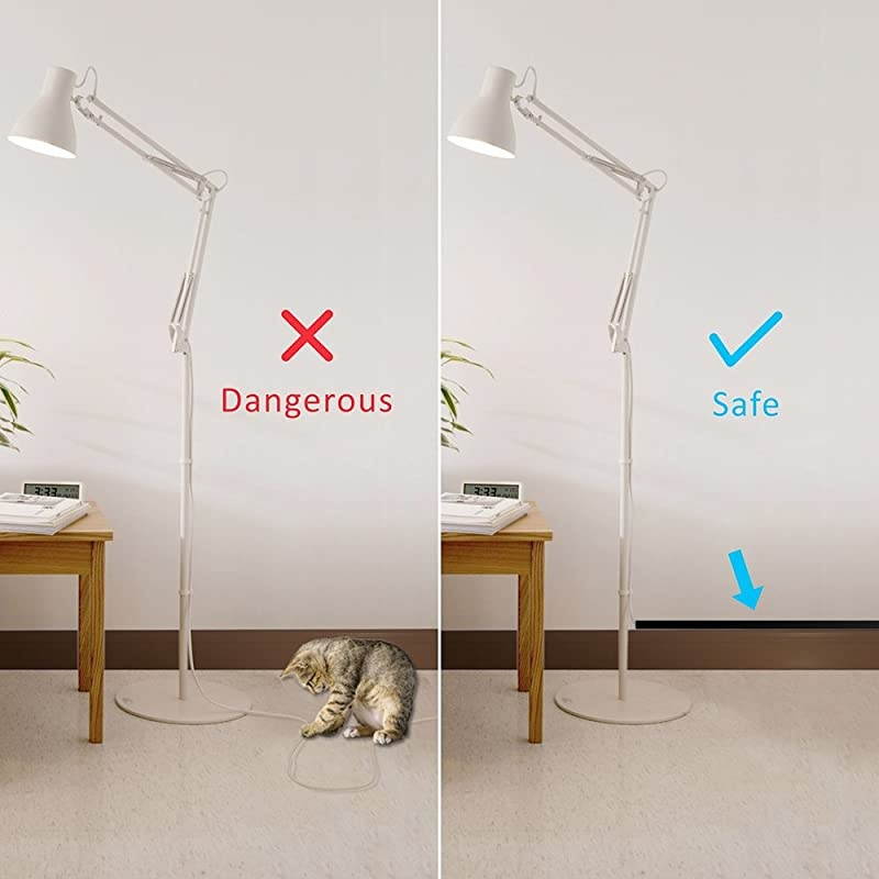 Channel Cable Concealer CMC03 Cord Cover Wall Cable Management System 125quot Cable Hider Raceway Kit for a Power Cord Ethernet Cable Speaker Wire 8X L157in W059in H039in Black