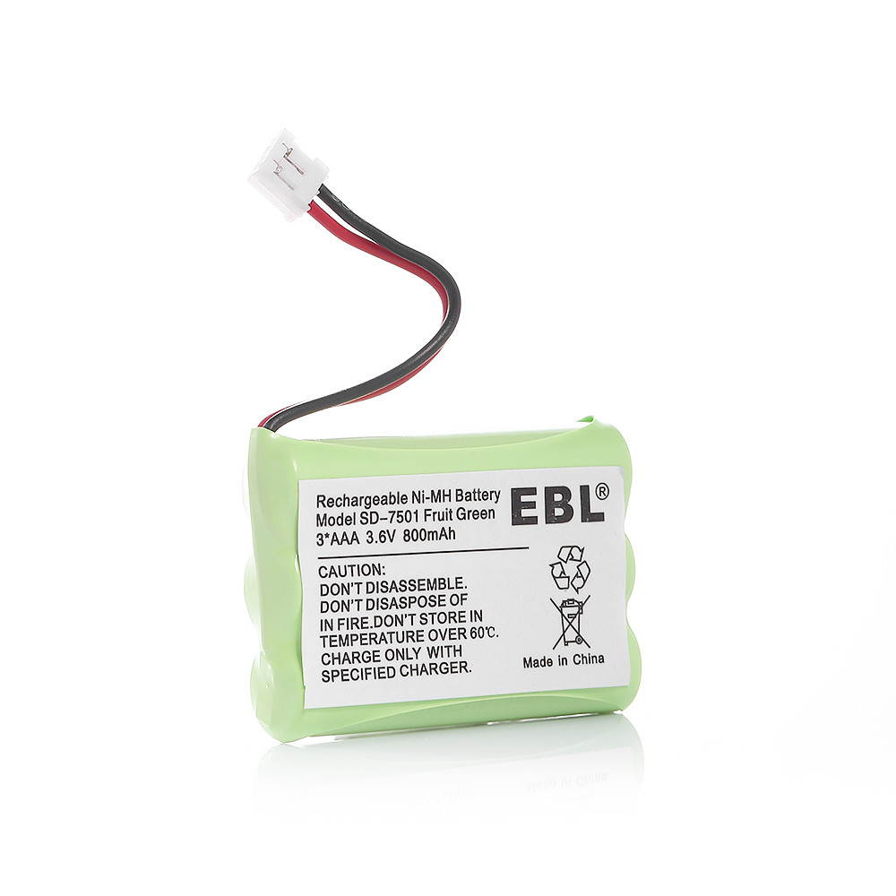 EBL 3 Pack 3.6V 800MAH  NiMH Rechargeable Cordless Phone Battery for Motorola MD-4260 MD-7101 MD-7151 MD-7161 MD-7250 and More