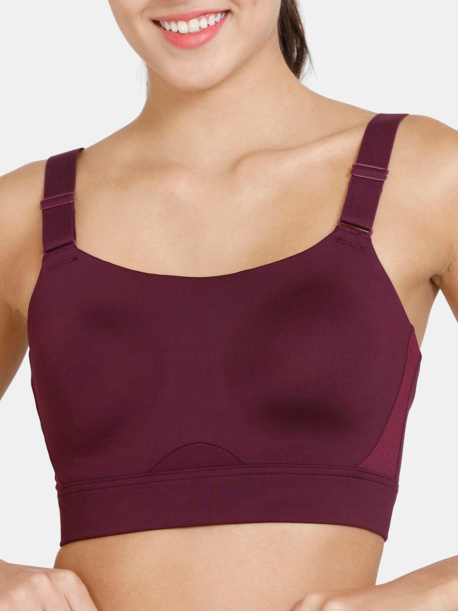 Zelocity by Zivame Purple Sports Bra