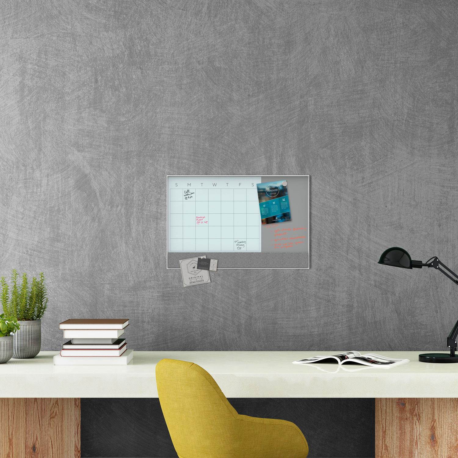 U Brands Board,Glass,3n1,23x17,Wh 3196U0001