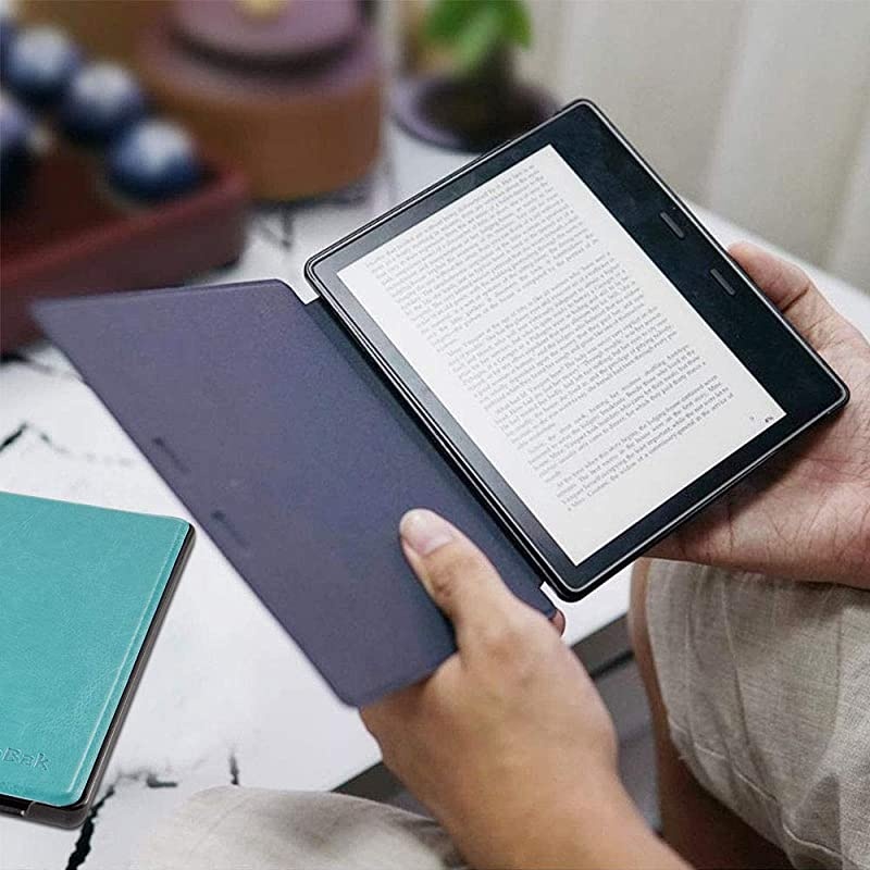 Kindle Oasis Case Premium PU Leather Smart Cover with Auto Sleep Wake Feature for Kindle Oasis 9th 10th Generation Slim Fit Sky Blue