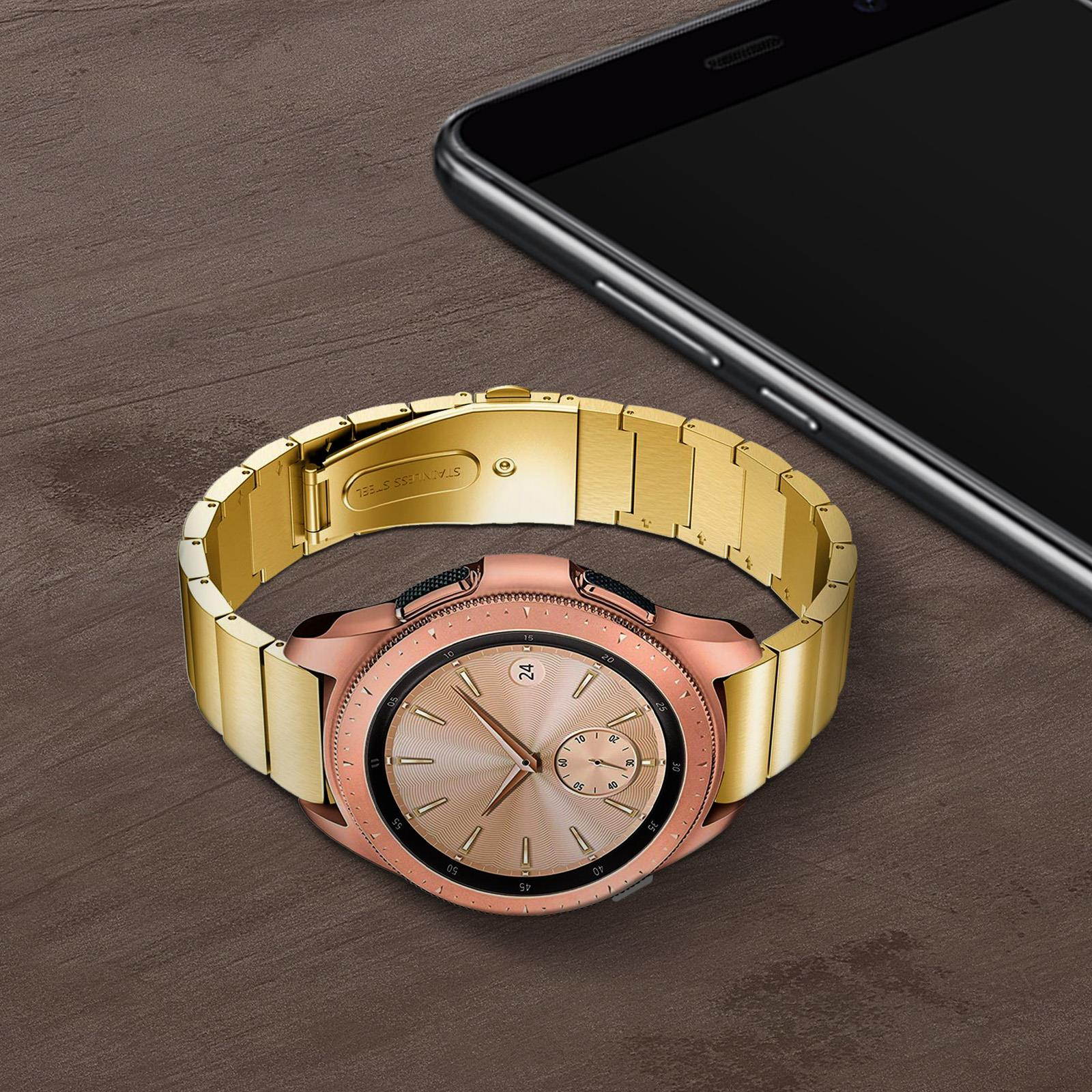 Samsung Galaxy Watch 42 mm stainless steel classic bracelet - Gold