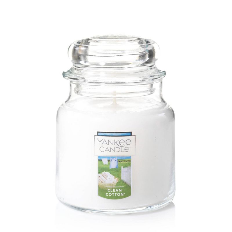 14.5oz Glass Jar Clean Cotton Candle - Yankee Candle