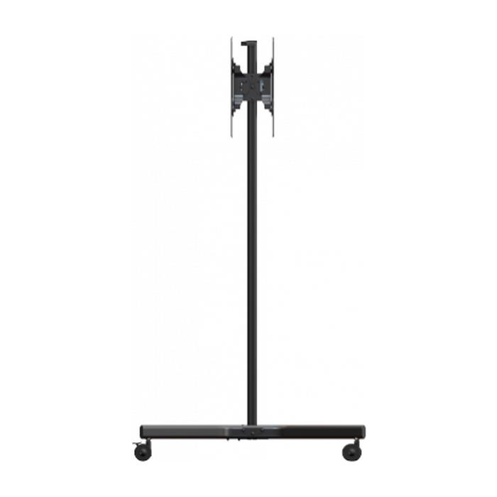 Mobile back-to-back display cart with height and tilt adjustment for 32" to 55" LED, LCD, or Plasma displays