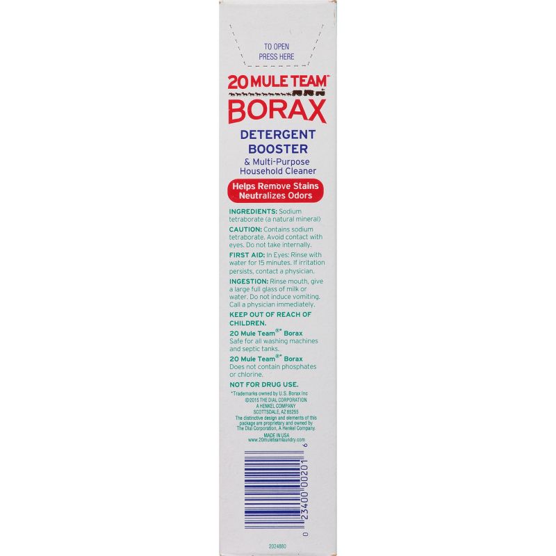Mule Team Borax All Natural Detergent Booster & Multi-Purpose Household Cleaner - 65oz