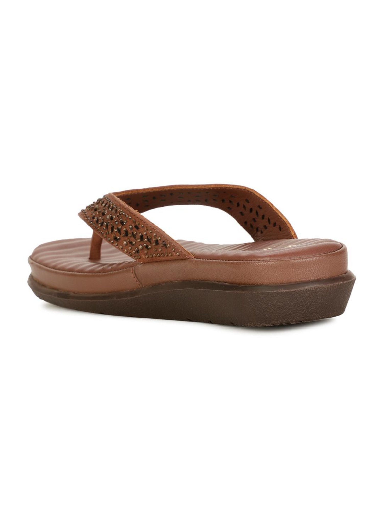 Scholl by Bata Women's Brown Thong Sandals