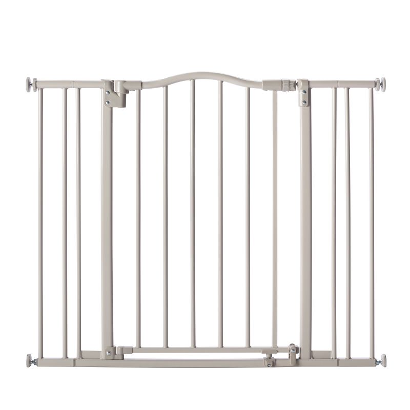 Toddleroo By North States Arched Auto Close Baby Gate Gray - 28.25" - 38.25" Wide