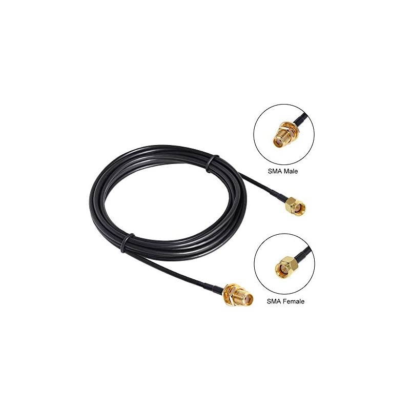 WiFi Antenna Extension Cable with SMA Male to SMA Female Coax Connector 3m 10FT by