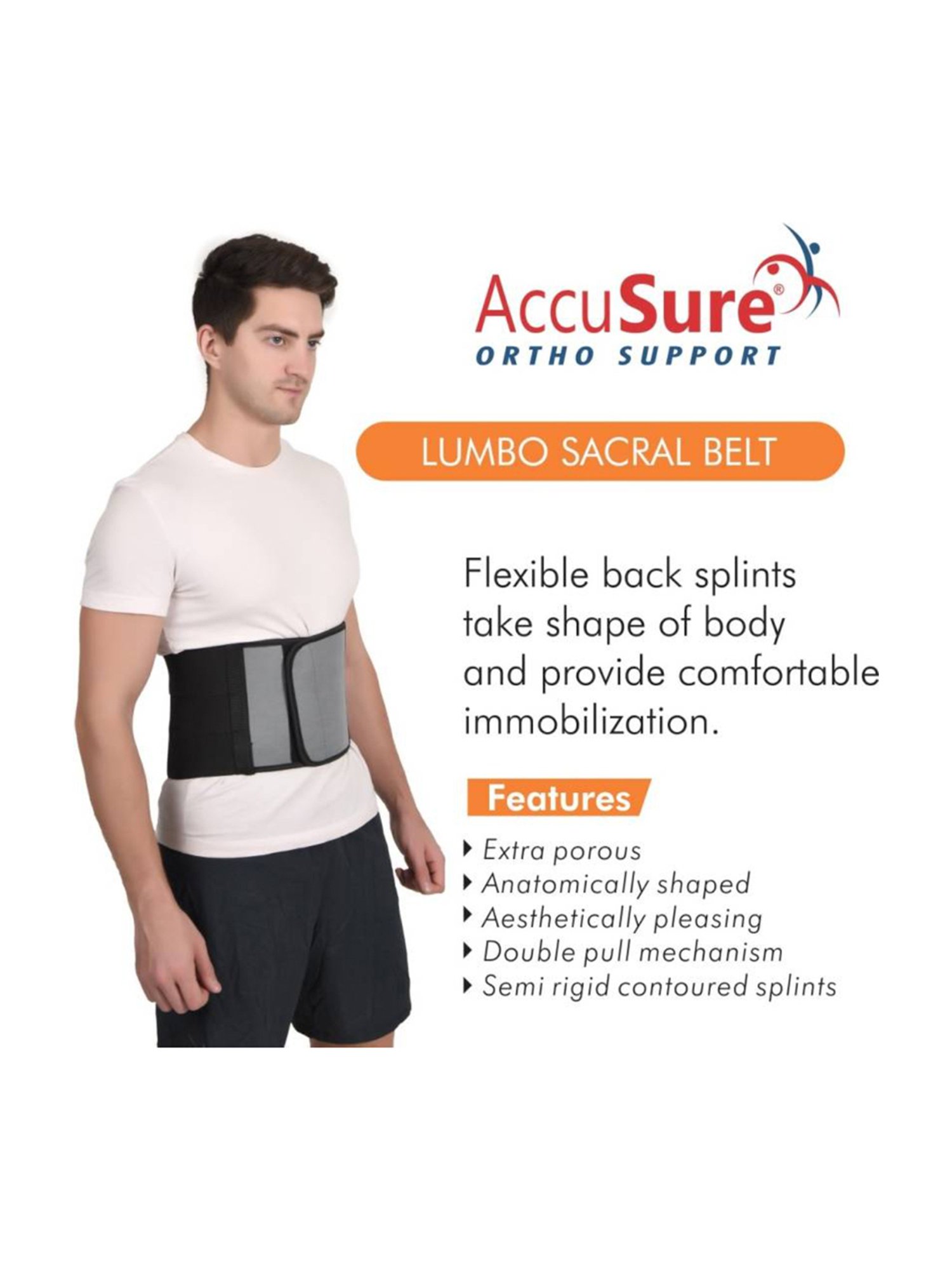 HealthSense YM 602 Yoga Mat (Black & Grey)