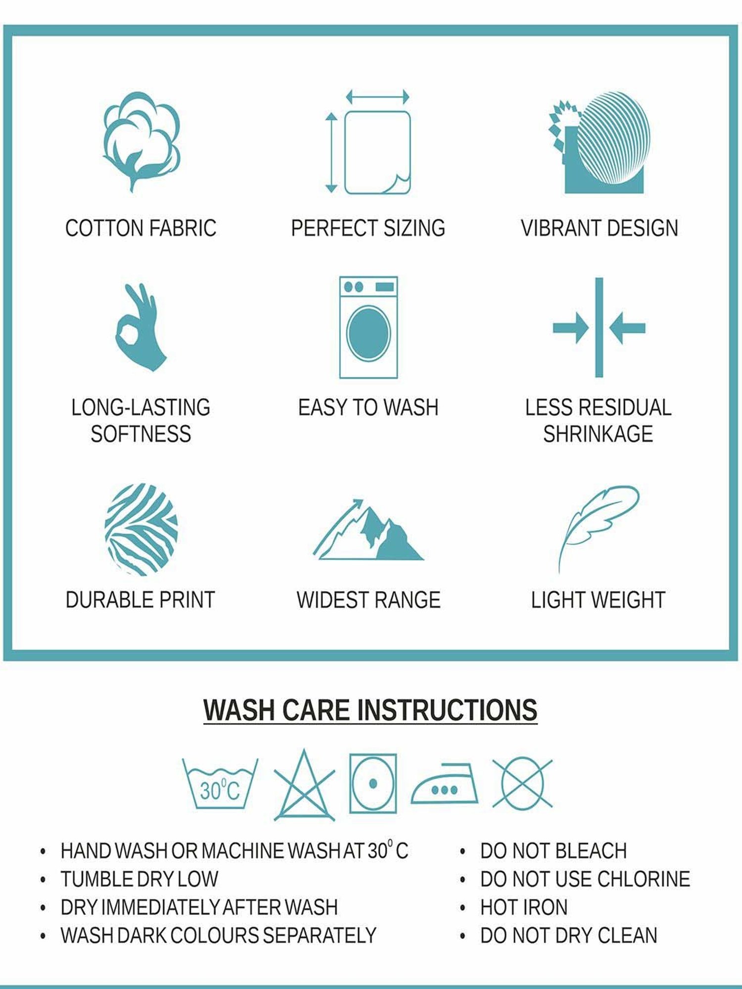 BELLA CASA Genteel Abstract Multicolor 180 TC Plain King Bedsheet with 2 Pillow Covers