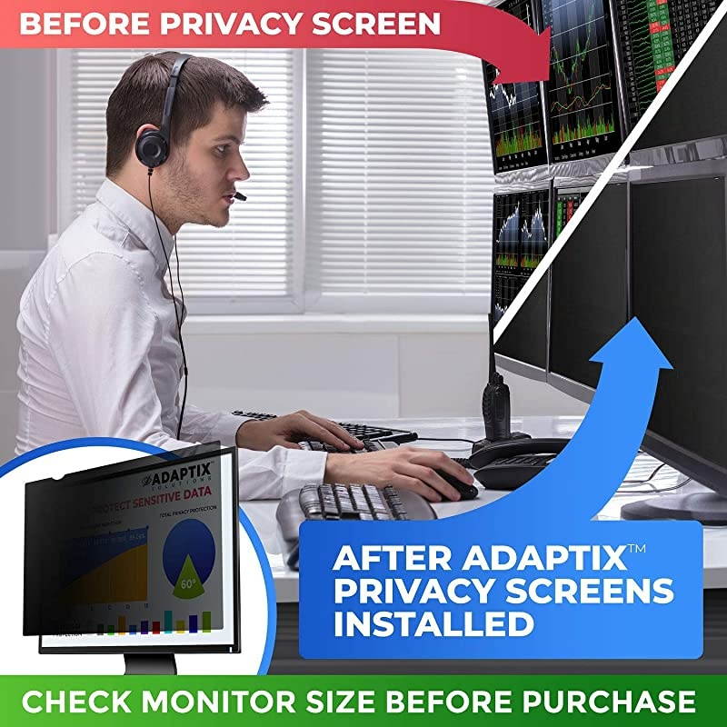 Monitor Privacy Screen 238 Info Protection for Desktop Computer Security AntiGlare AntiScratch Blocks 96 UV Matte or Gloss Finish Privacy Filter Protector 169 APF238W9