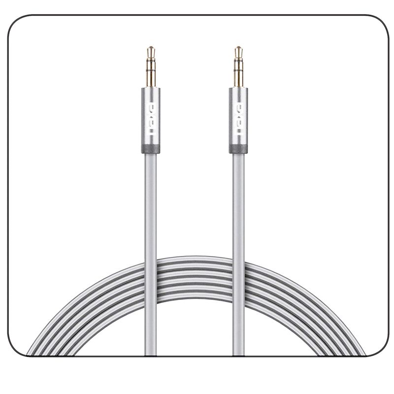6 Ft. Tangle-Free Auxiliary Cable-SILVER