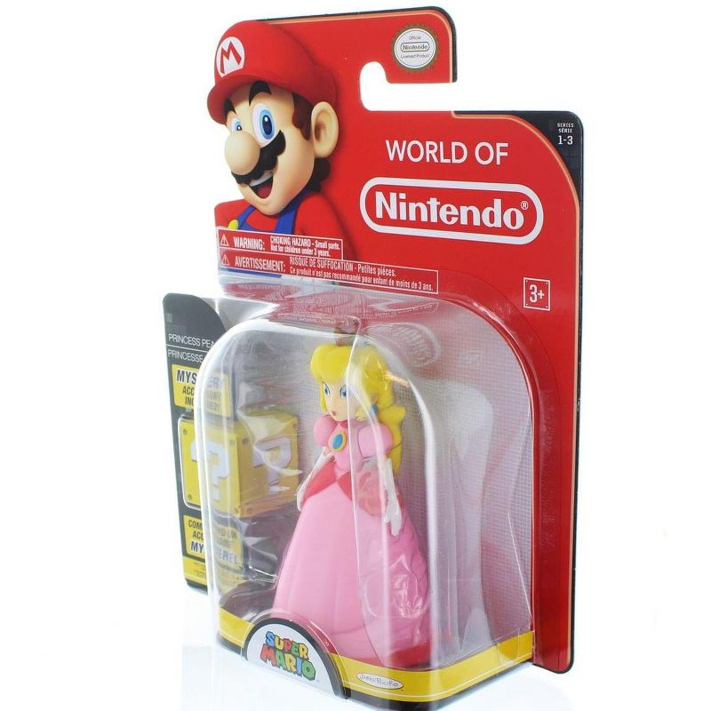 Jakks Pacific Super Mario Bros. 4" Figures Wave 3 Princess Peach w/ Crown