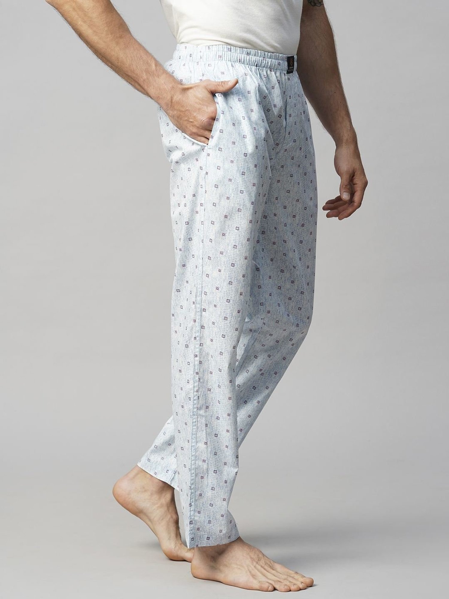 Urban Scottish Blue Regular Fit Printed Nightwear Pyjamas