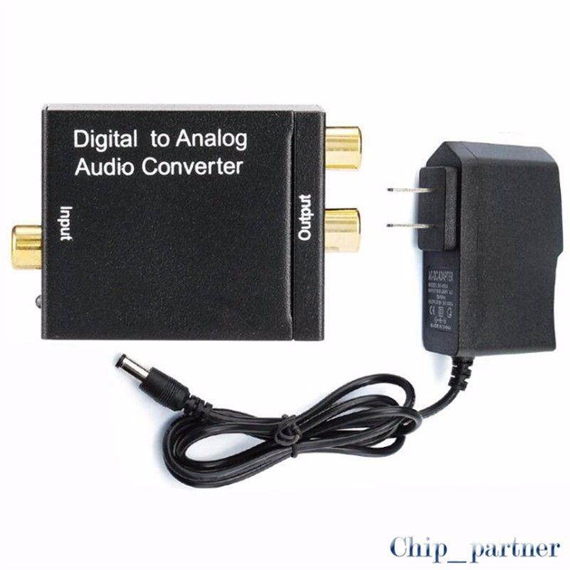 Digital to Analog Optical Fiber Audio Switch Converter Toslink Coaxial RCA Audio