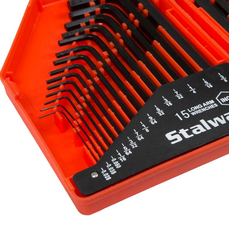 Stalwart 30pc Hex Key Wrench Set Clear