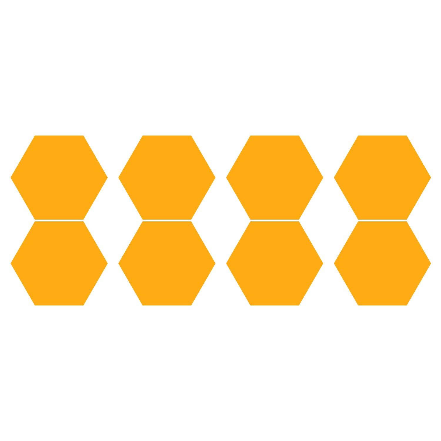 LiteMark 1 Inch Blue Hexagon Decals - Pack of 208