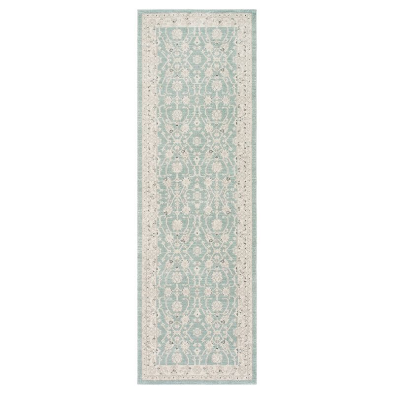Blue Solid Loomed Runner - (2'6"x8') - nuLOOM