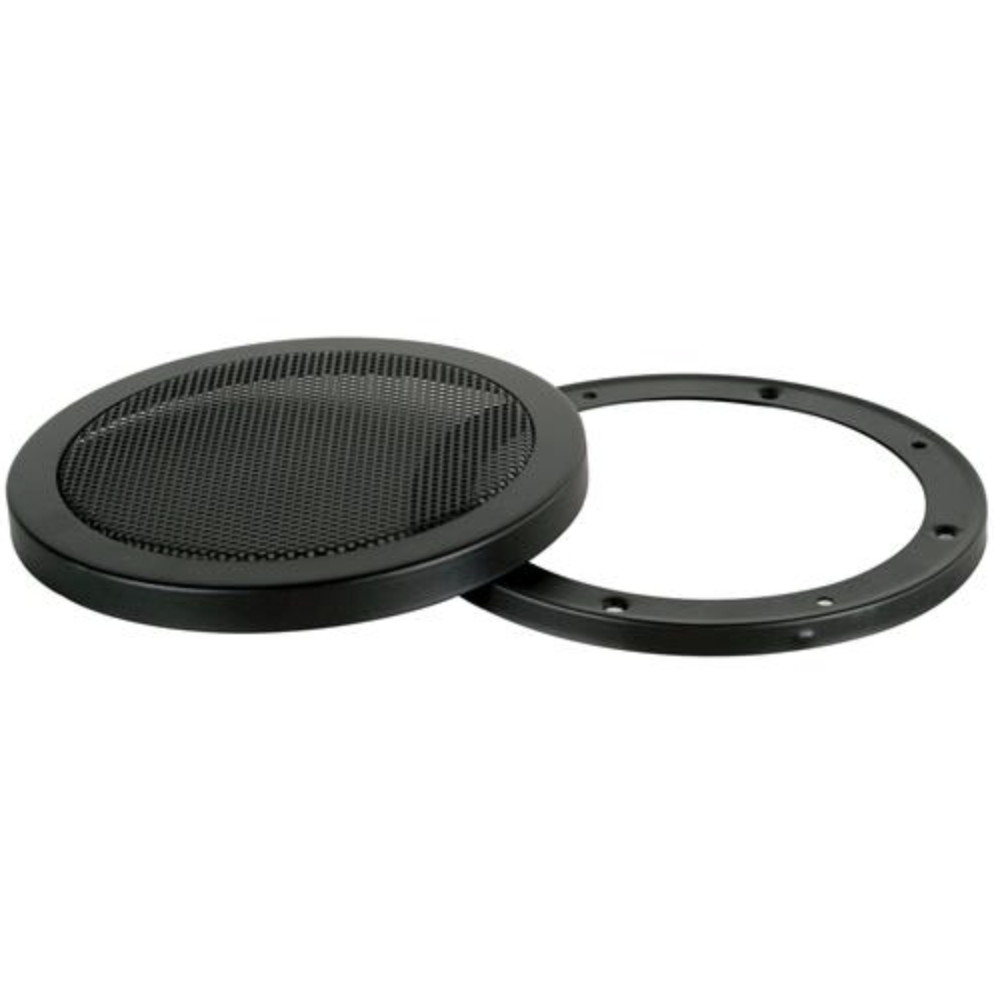 Parts Express 8-Inch 2-Piece Steel Mesh Speaker Grill - Black