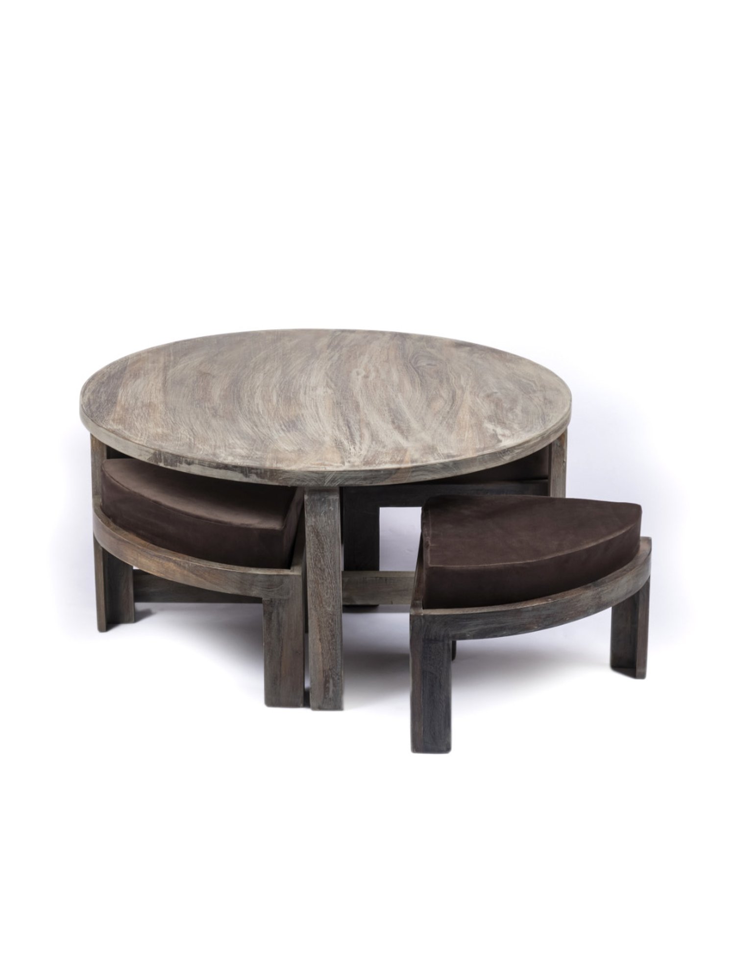 Glass Oval Living Room Metal Coffee Table - Saracina Home