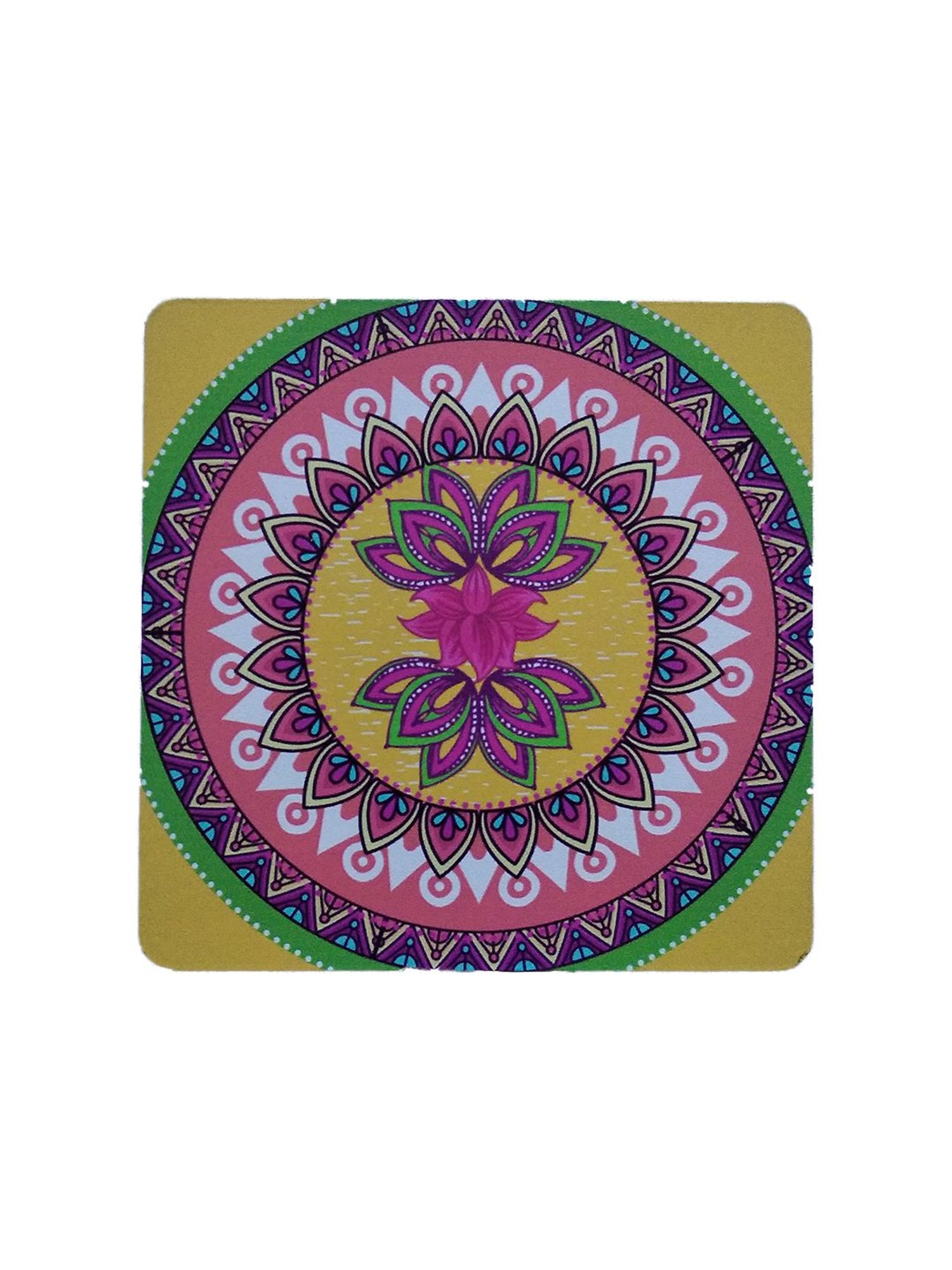 Crayton Square Madhuban Pattern MDF Coaster - Set of 4