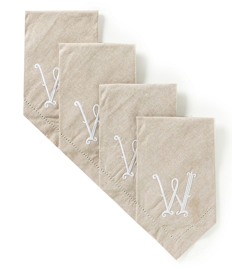 Mud Pie Initial Napkin Set