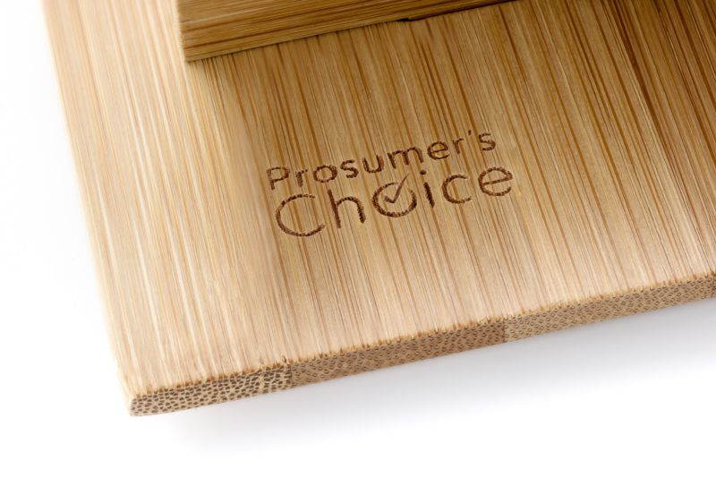 Prosumer's Choice Natural Bamboo Charging Station Rack for Smartphones and Tablets