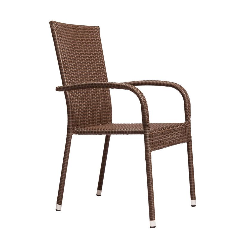 Morgan 4pk Outdoor Patio Wicker Chair - Balkene Home
