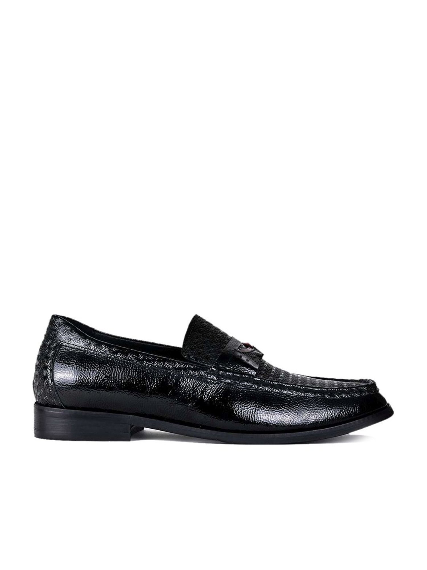 Cobblerz Men's Black Casual Loafers