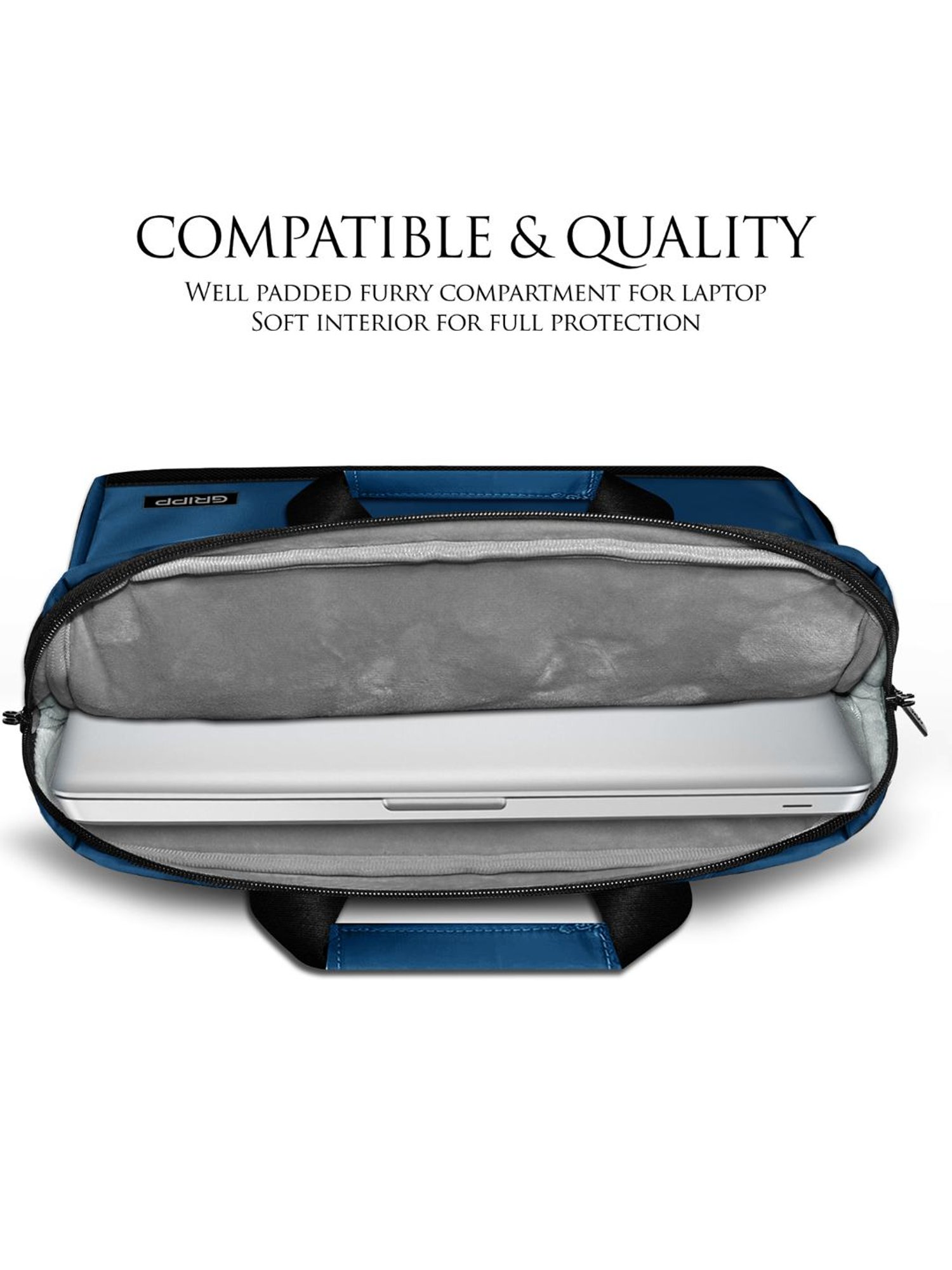 Gripp Bolt Executive Business Laptop and Tablet Bag For Macbook 14 and 13.3 Inch (Blue)