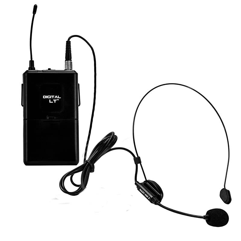 DW22 Dual Digital Wireless Headset Microphone System HM3 Ultralow latency with QPSK modulation XLR and &frac14; outputs UHF rangewith HM3 Unidirectional Headmic