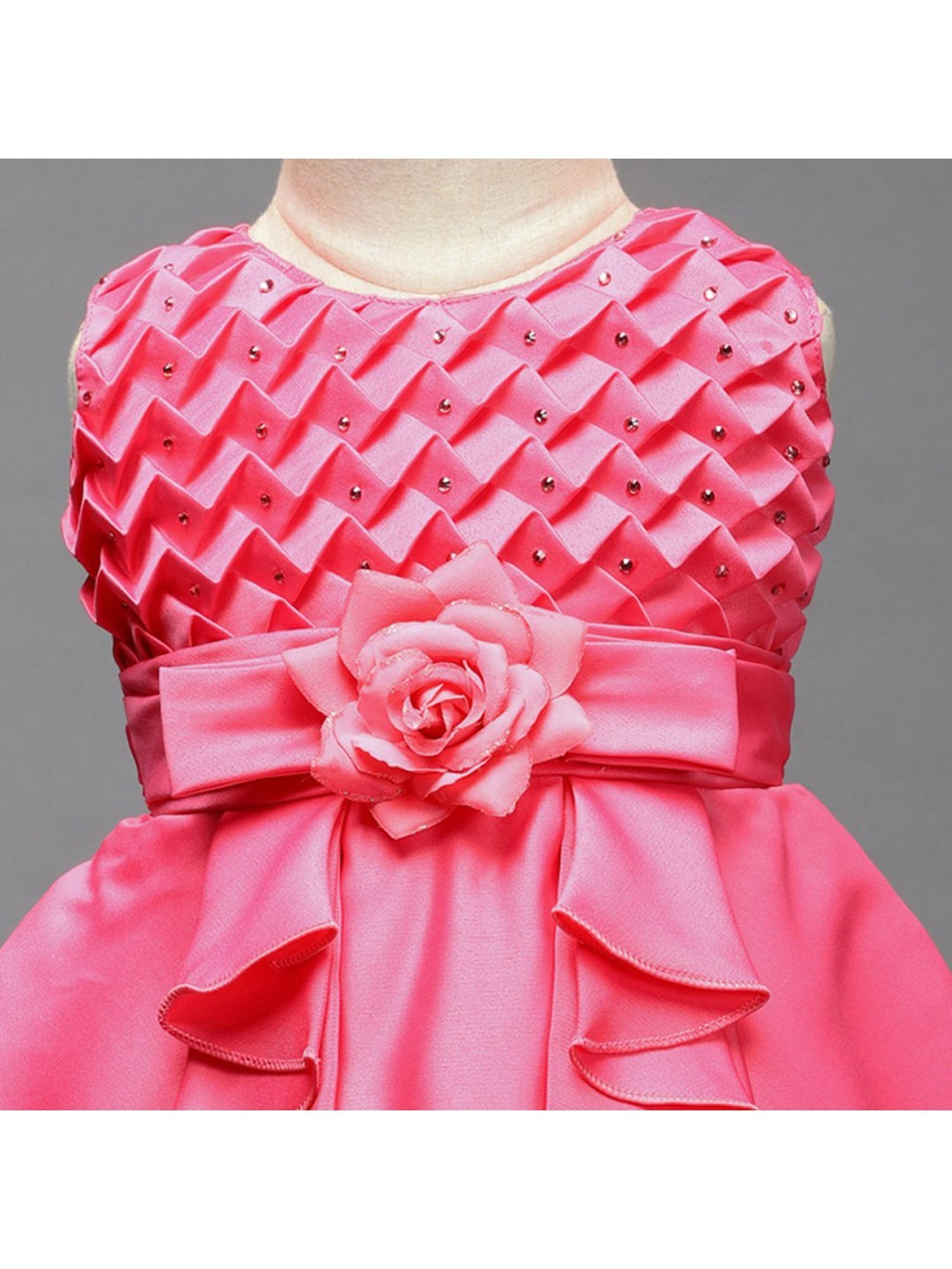 The Magic Wand Kids Pink Embellished Dress