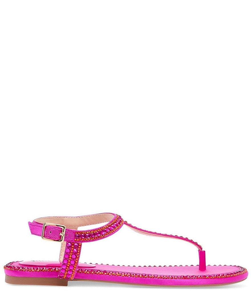 Blue by Betsey Johnson Diane Rhinestone Thong Sandals