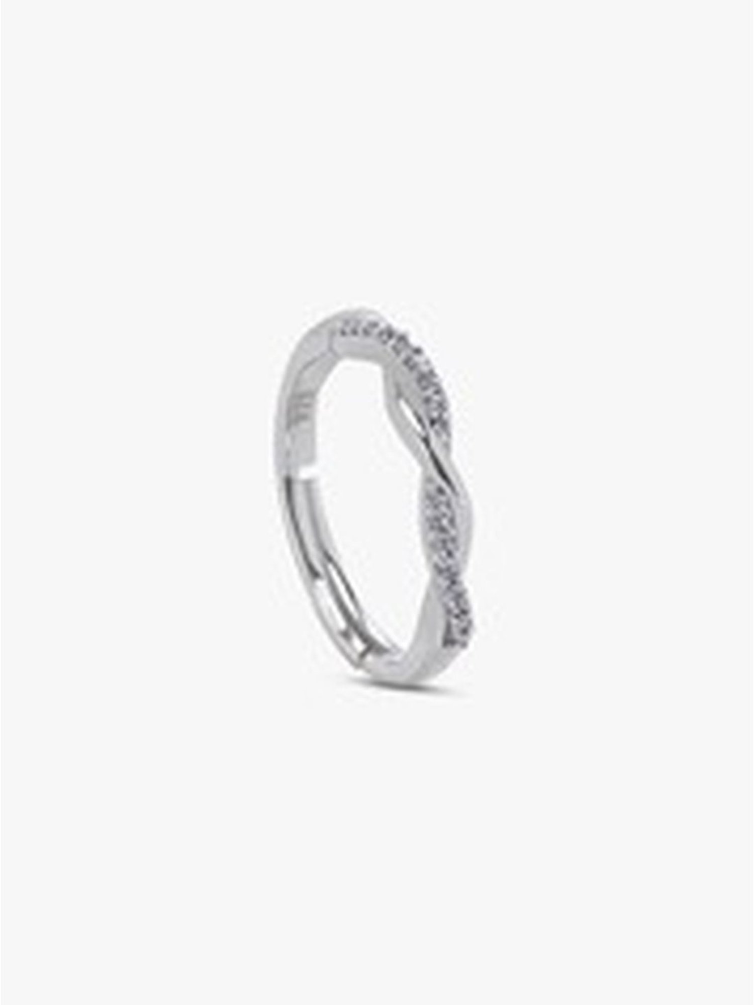 March by FableStreet 92.5 Sterling Silver Twisted Ring for Women
