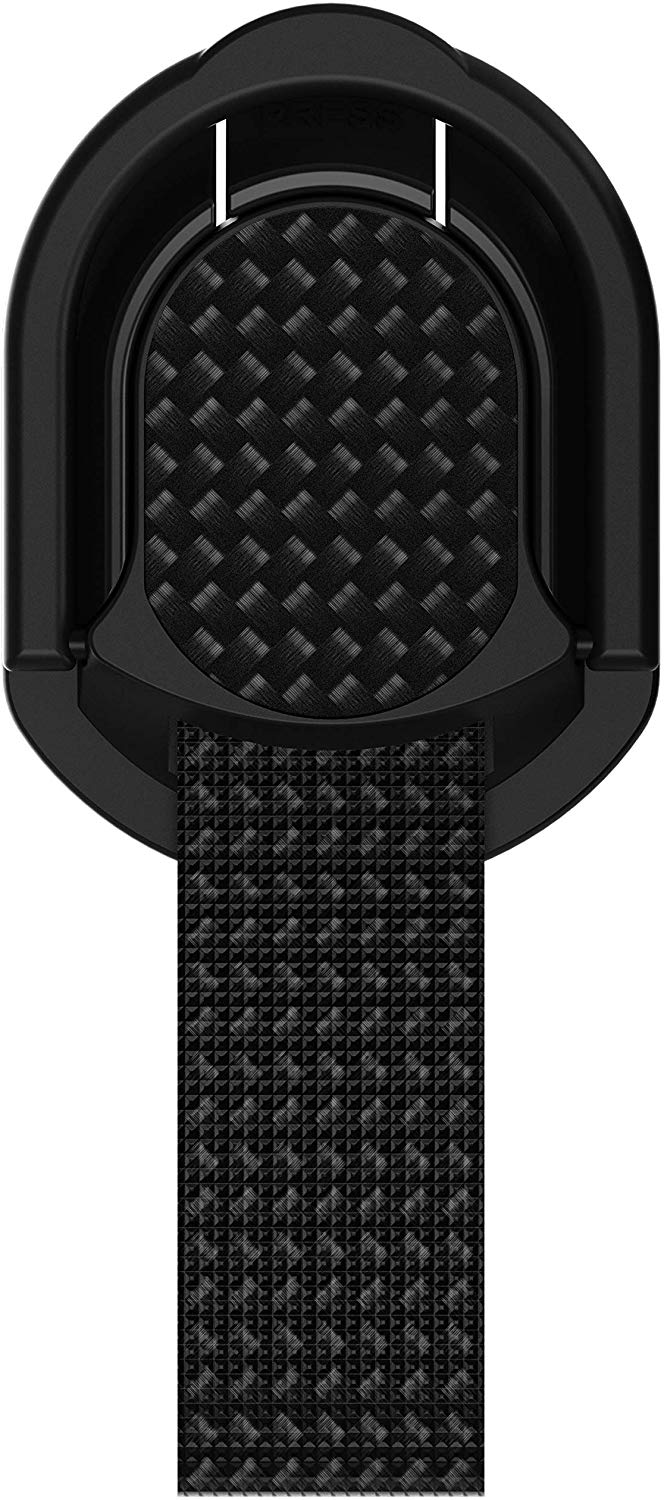 Ghostek Loop Phone Ring Holder Strap with Stand and Smartphone Car Holder Magnet Cute iPhone Grips for Women Perfect for Taking Selfies Removable for Wireless Charging Compatible - (Floral Fuchsia)