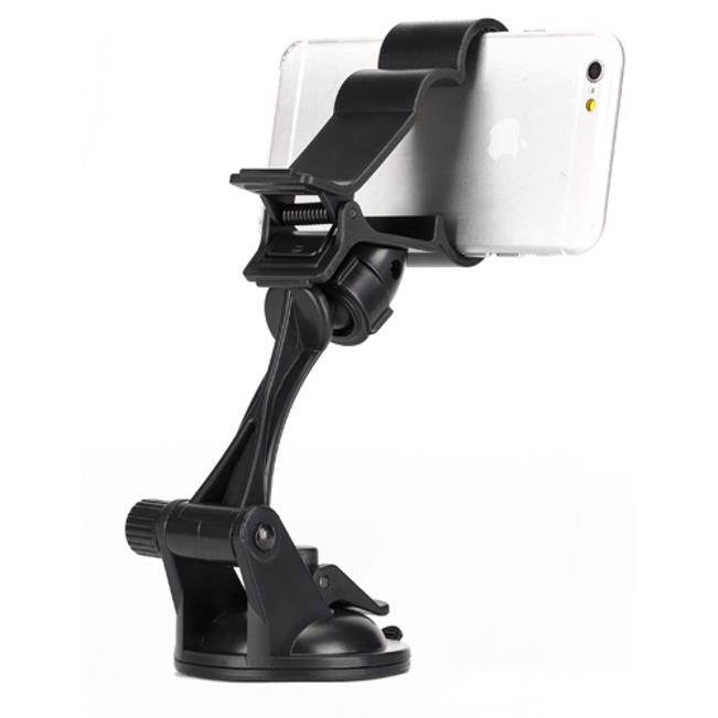 Easy Mount Car Holder Windshield Dash Clipper Cradle Stand Window Glass Swivel Dock Suction Adjustable B5L for iPhone 5 5C 5S 6 Plus 6S Plus 7 Plus 8 PLUS SE X, Ipod Touch 1st Gen 2nd Gen
