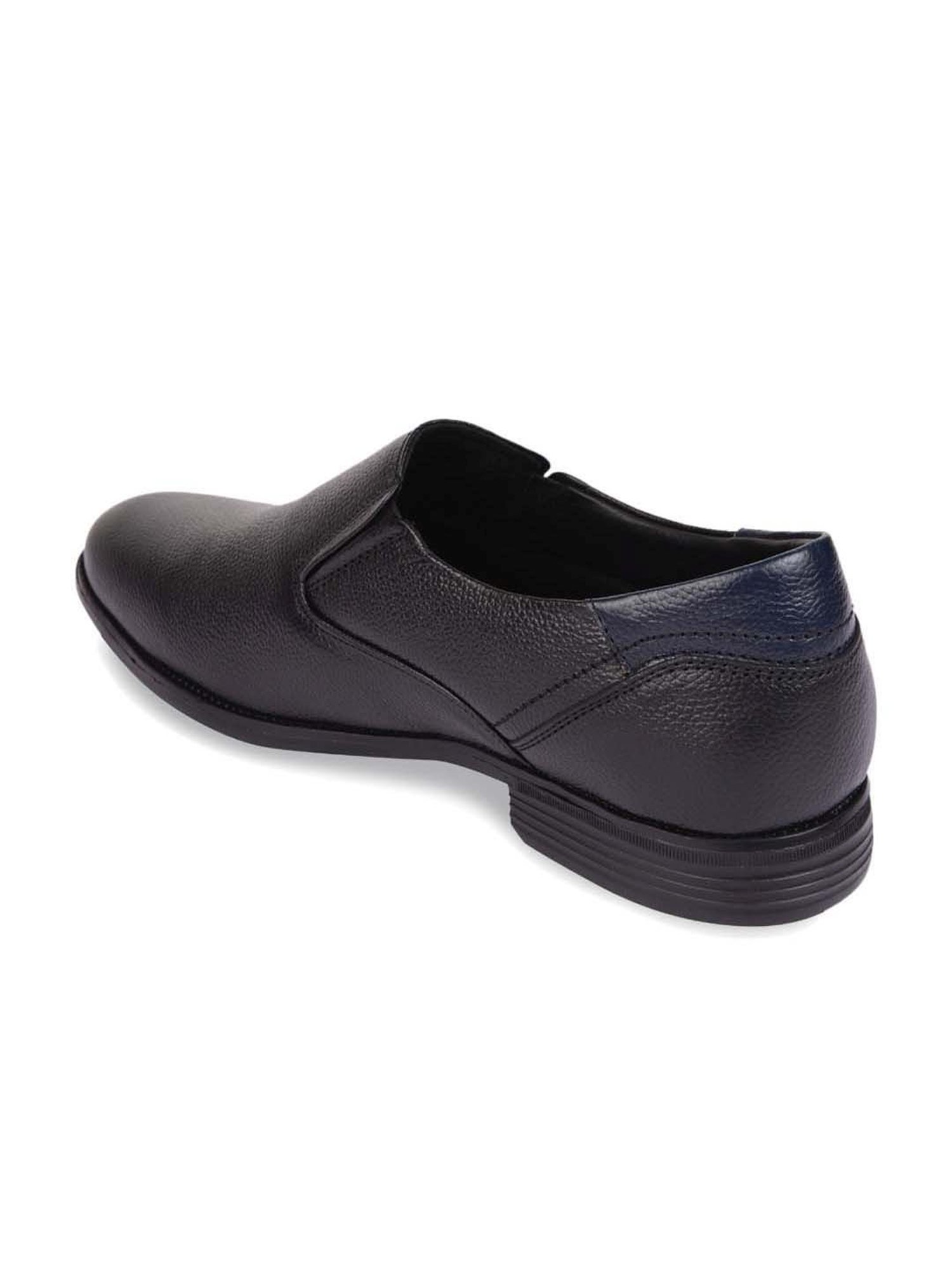 Regal Men's Black Formal Slip-Ons