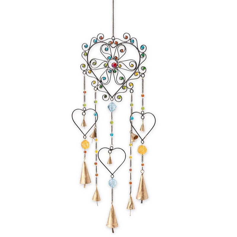 Wind & Weather Colorful Heart Wind Chime